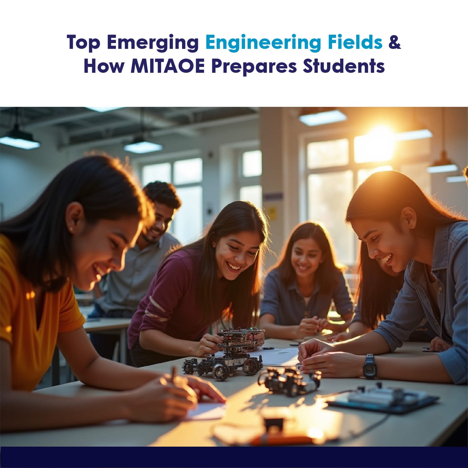 MITAOE Pune students in AI & ML lab with hands-on learning